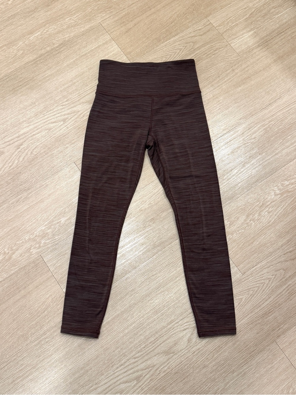 Athleta Elation Space Dye 7/8 Tight Leggings Womens XS Brown Heather Stripe
